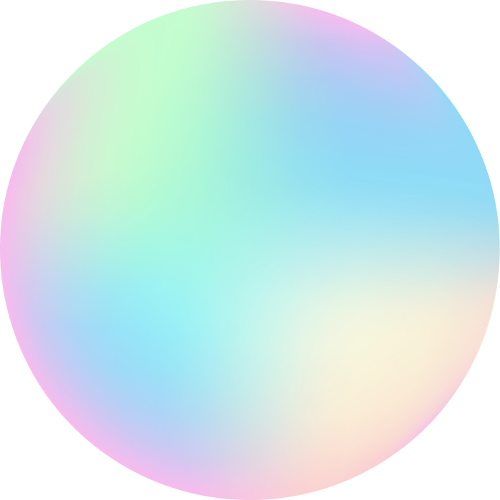 Blurred Gradient Rainbow Colors circle pastel